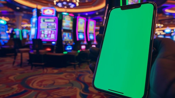 Antarmuka mobile aplikasi paushoki menampilkan kategori Bikini Paradise dan opsi pembayaran lokal